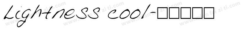 Lightness cool字体转换
